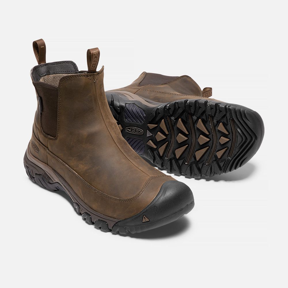 Bottes Chelsea Keen Homme Marron | Anchorage Iii Waterproof | LQMZB-6419